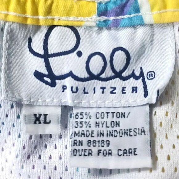 LILLY PULITZER VINTAGE MEN'S SWIM TRUNKS Size XL - Picture 5 of 5